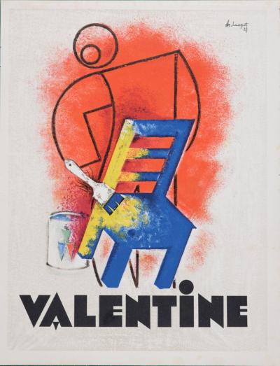 Charles LOUPOT - Valentine, 1931 - Lithographie 2