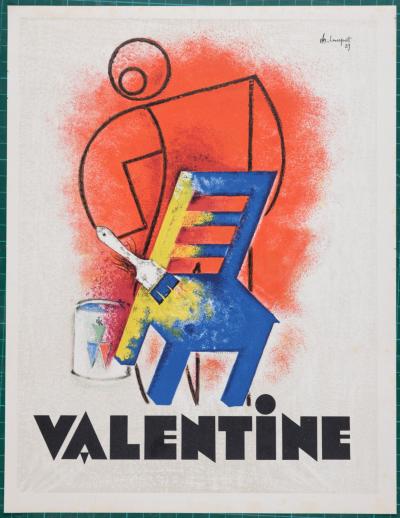 Charles LOUPOT - Valentine, 1931 - Lithographie 2