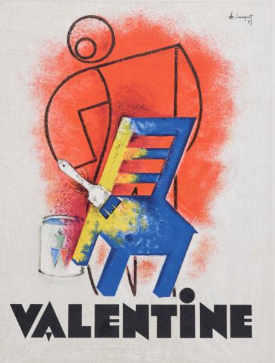 Charles LOUPOT - Valentine, 1931 - Lithographie 2