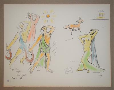 Jean COCTEAU - Orphée et Eurydice, 1950 - Lithographie originale signée 2