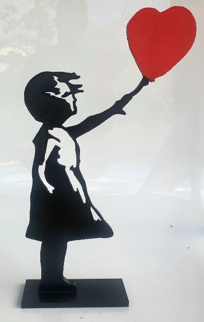 PYB - Banksy girl, 2022 - Sculpture