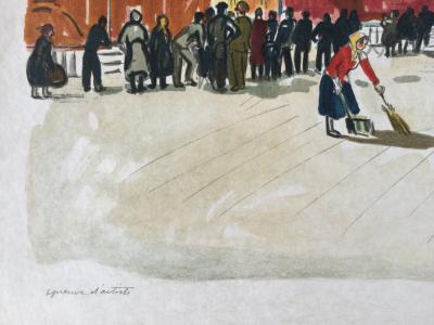 Yves BRAYER - Moscou, la Place Rouge, 1976 - Lithographie originale signée au crayon 2