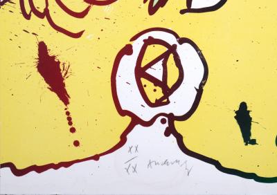 Pierre ALECHINSKY - Rien, 1971 - Original color lithograph on Vélin Arches paper - Hand-signed & numbered 2