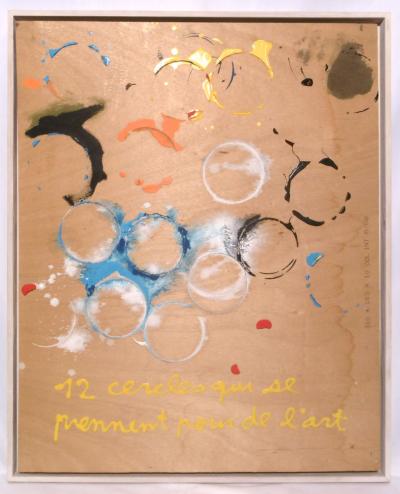 BEN - 12 Circles that take themselves for art, 1991 - Acrylic on wood