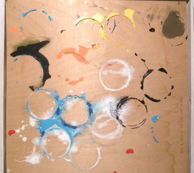 BEN - 12 Circles that take themselves for art, 1991 - Acrylic on wood 2