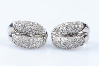Boucles d’oreilles en or blanc 18 carats 2