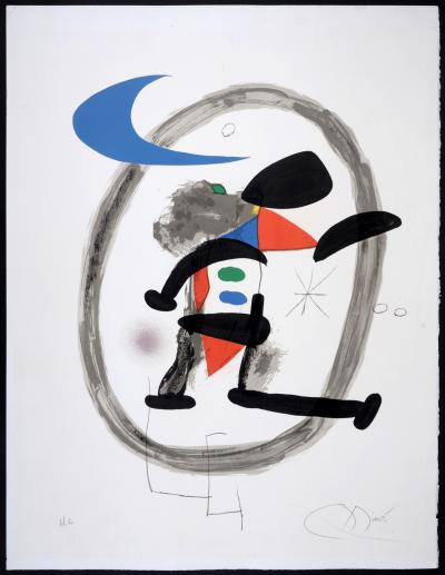 Joan MIRO - Arlequin Circonscrit, 1973 - Original lithograph in colors on 