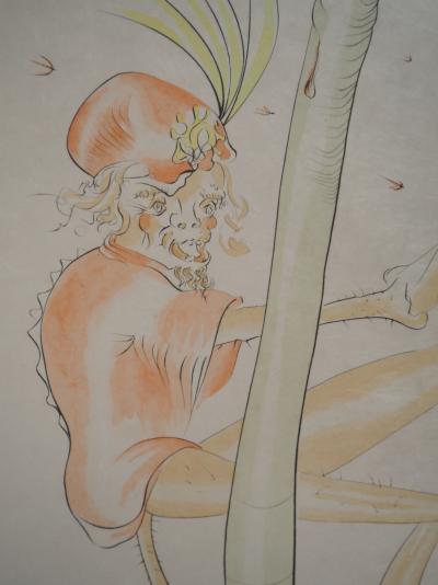 Salvador Dali - Le Singe et le Léopard, 1974 - Gravure originale signée 2