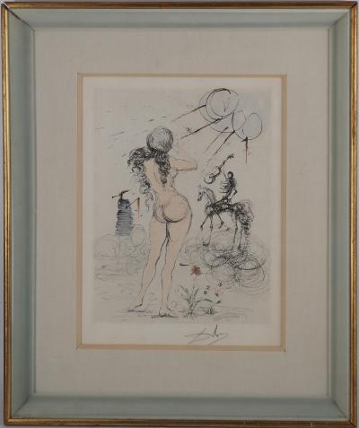 Salvador Dali - Femme à la guitare, 1967 - Gravure originale signée 2