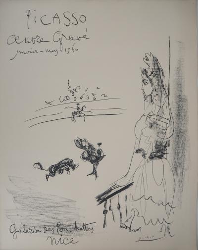 Pablo Picasso - La femme du Torero - Lithographie originale, signée