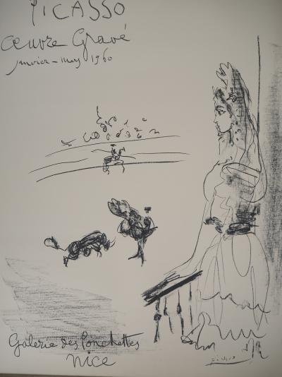 Pablo Picasso - La femme du Torero - Lithographie originale, signée 2