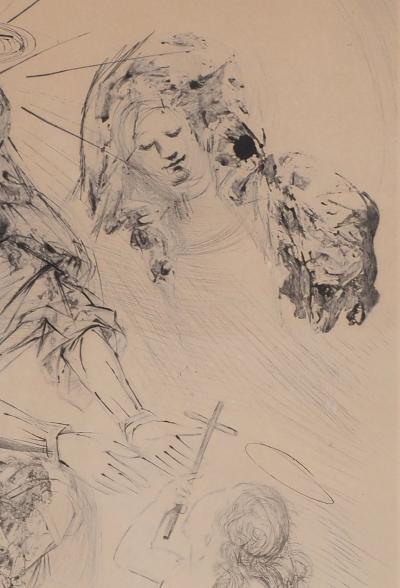 Salvador Dali - Sainte Anne, 1965 - Gravure originale signée 2