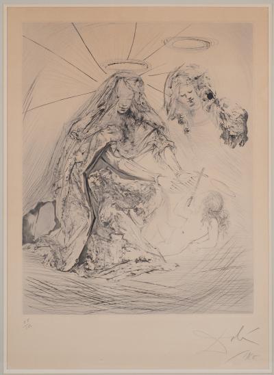 Salvador Dali - Sainte Anne, 1965 - Gravure originale signée 2