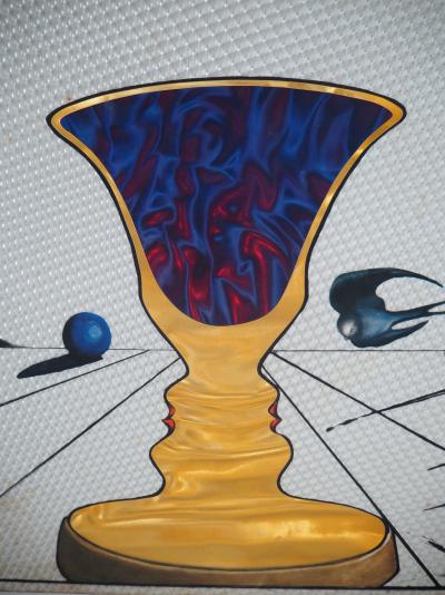 Salvador Dali - Tristan et Iseult : La coupe aux deux visage, 1972 - Lithographie originale signée 2