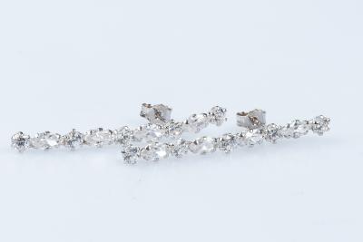 Boucles d’oreilles en or blanc 18 carats 2