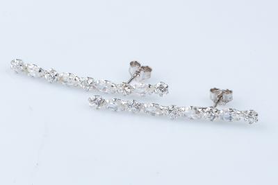 Boucles d’oreilles en or blanc 18 carats 2