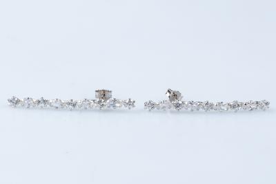 Boucles d’oreilles en or blanc 18 carats 2