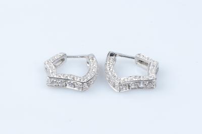 Boucles d’oreilles en or blanc 18 carats 2