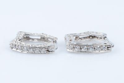 Boucles d’oreilles en or blanc 18 carats 2