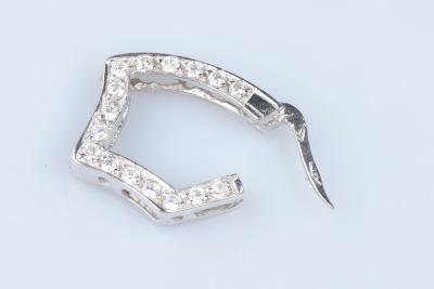 Boucles d’oreilles en or blanc 18 carats 2