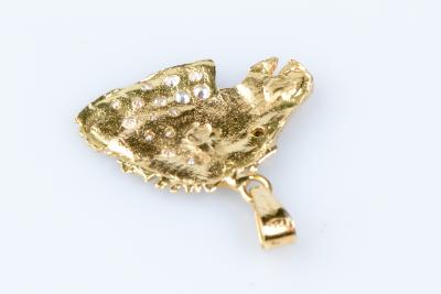 Pendentif cheval en or jaune 18 carats 2