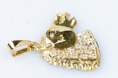Pendentif cheval en or jaune 18 carats 2