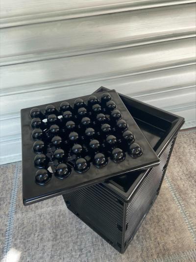 Ettore Sottsass - Ensemble de bureau cendrier sistema 45 et pots à crayons 2