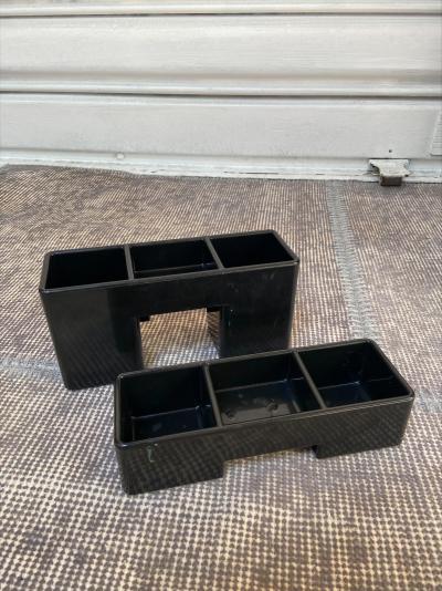 Ettore Sottsass - Ensemble de bureau cendrier sistema 45 et pots à crayons 2