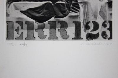 Robert INDIANA - Err123, 1963 - Gravure signée à la main 2