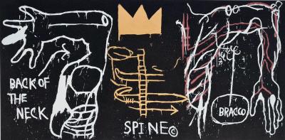 JEAN-MICHEL BASQUIAT (d’après) - Dos du cou - Sérigraphie 2