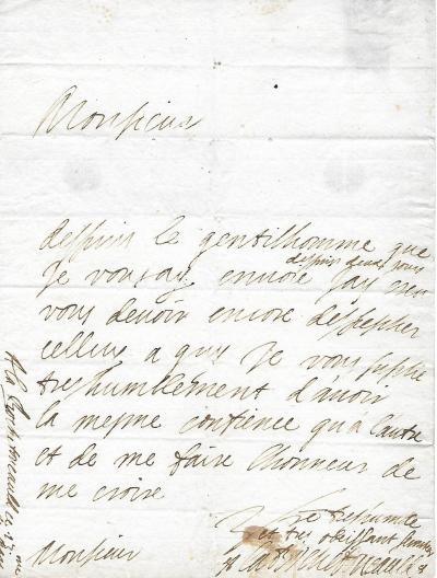 François duc de LA ROCHEFOUCAULD - Lettre autographe signée du père des maximes 2