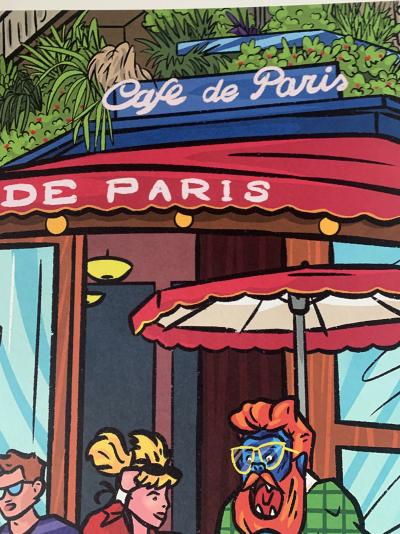 Richard ORLINSKI - CARTOONS Café de Paris - Sérigraphie signée au crayon 2