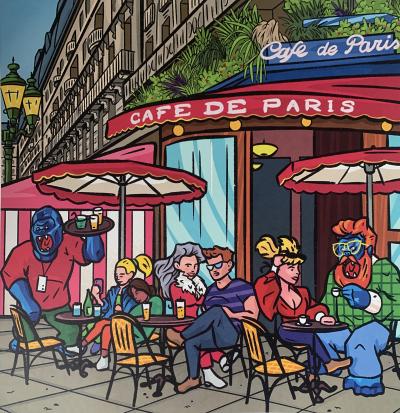 Richard ORLINSKI - CARTOONS Café de Paris - Sérigraphie signée au crayon 2
