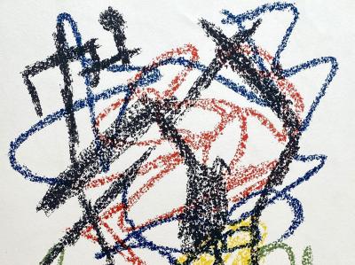 Joan Miro - Composition abstraite - Lithographie originale signée au crayon 2