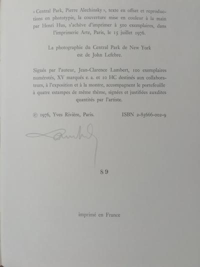 Pierre ALECHINSKY - Central Park, 1976 - 4 lithographies signées et numérotées 2