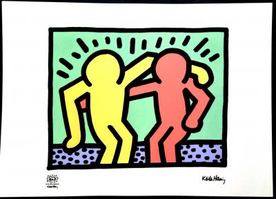 Keith Haring (despuès) - Mejores Amigos - Serigrafia Ediciòn Limitada 2
