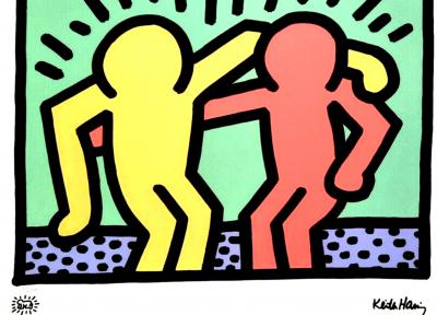 Keith Haring (despuès) - Mejores Amigos - Serigrafia Ediciòn Limitada 2