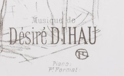 Henri de TOULOUSE-LAUTREC - Le Secret, 1895 - Original lithograph in black & white on wove paper 2
