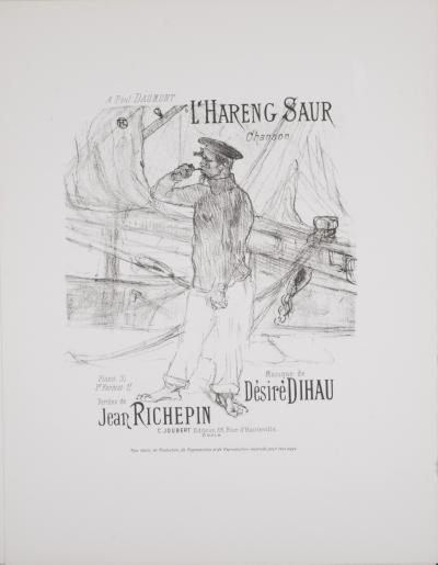 Henri de TOULOUSE-LAUTREC - L’Hareng Saur, 1895 - Original lithograph in black & white on wove paper 2