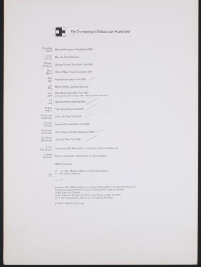 Sanford WURMFELD - Abstract composition, 1971 - Serigraph on wove paper 2