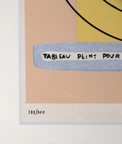 Francis PICABIA - Petite solitude au milieu des soleils, 1953 - Sérigraphie (ENCADRÉE) 2