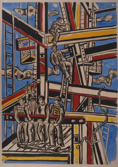 Fernand Léger - Les constructeurs - Lithographie, signée 2