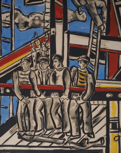 Fernand Léger - Les constructeurs - Lithographie, signée 2