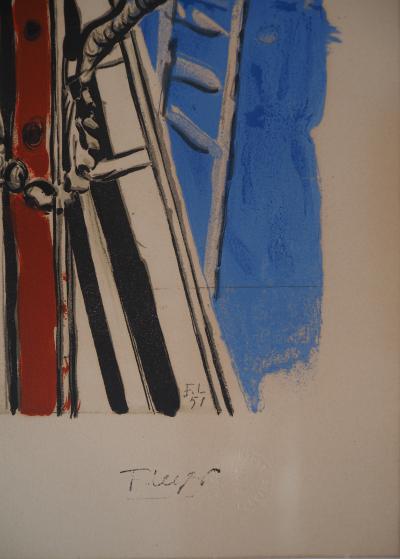 Fernand Léger - Les constructeurs - Lithographie, signée 2