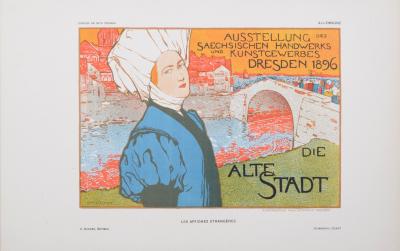 Otto FISCHER - Die Alte Stadt, 1897 - Lithographie 2