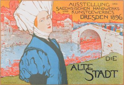 Otto FISCHER - Die Alte Stadt, 1897 - Lithographie 2