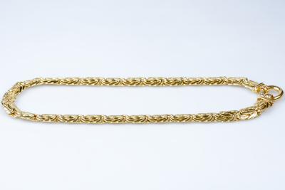 Collier maille royale en or jaune 18 carats 2