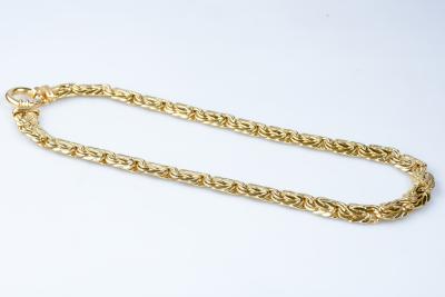 Collier maille royale en or jaune 18 carats 2