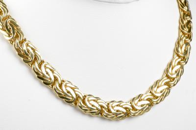 Collier maille royale en or jaune 18 carats 2