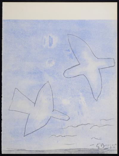 Georges BRAQUE - Les Oiseaux, 1958 - Pochoir en couleurs sur papier vélin. 2
